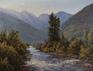 Sunrise Shimmer-East Vail  30 x 40 Oil